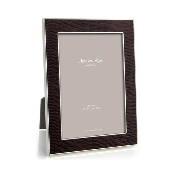 Load image into Gallery viewer, Addison Ross Coffee Snake & Silver Frame - 4 x 6 in