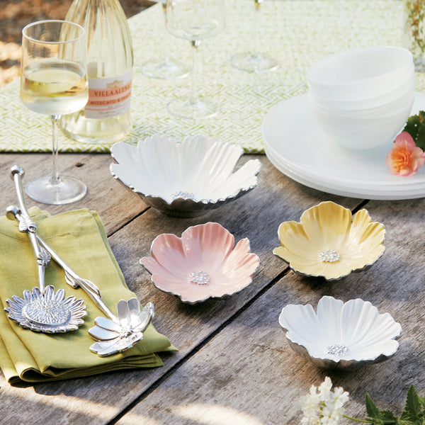 Load image into Gallery viewer, Mariposa Cosmos Peach Dip Dish