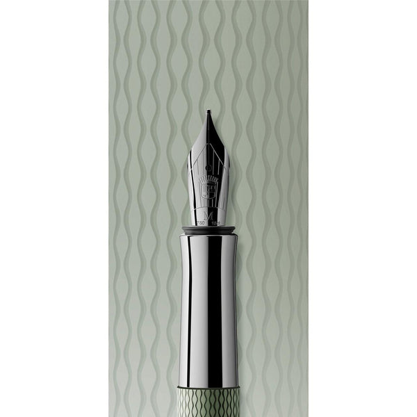 Load image into Gallery viewer, Graf von Faber-Castell Guilloche Sage Green Fountain Pen
