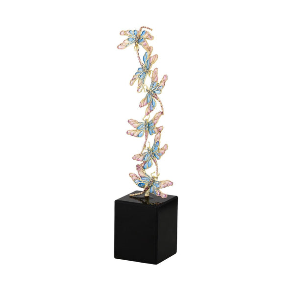 Load image into Gallery viewer, Olivia Riegel Enamel Dragonfly Sculpture