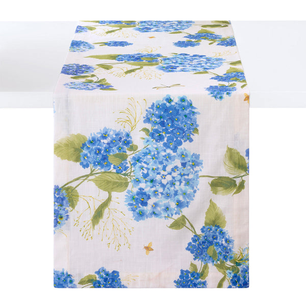 Load image into Gallery viewer, Bodrum Linens Hydrangea Blue Napkin - Linen Napkins - Set of 4