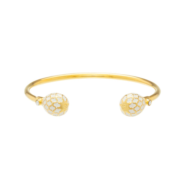 Load image into Gallery viewer, Halcyon Days Agama - Cream - Gold - Torque Bangle