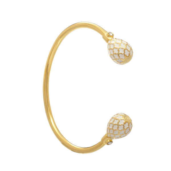 Load image into Gallery viewer, Halcyon Days Agama - Cream - Gold - Torque Bangle