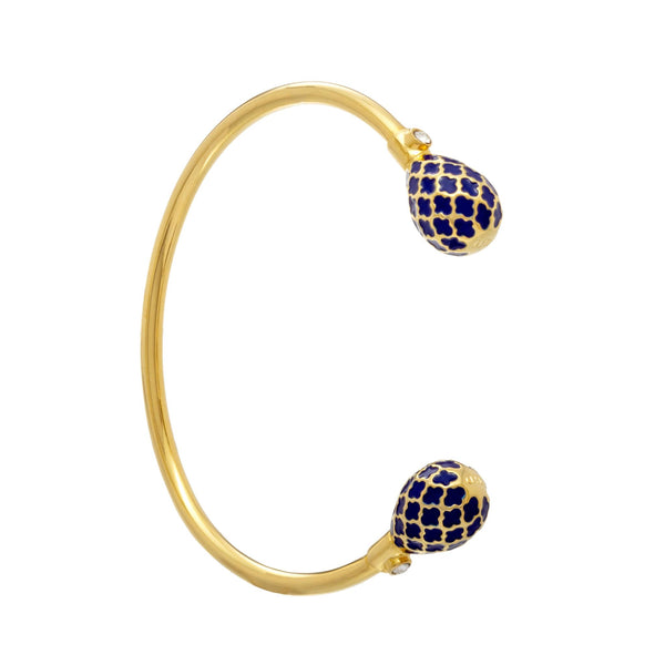 Load image into Gallery viewer, Halcyon Days Agama - Deep Cobalt - Gold - Torque Bangle