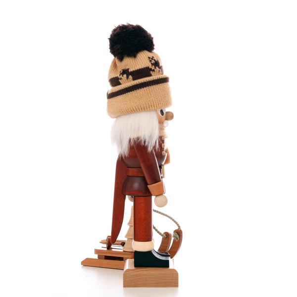 Load image into Gallery viewer, Christian Ulbricht Nutcracker - Sled Racer (Natural) - 11.8"H