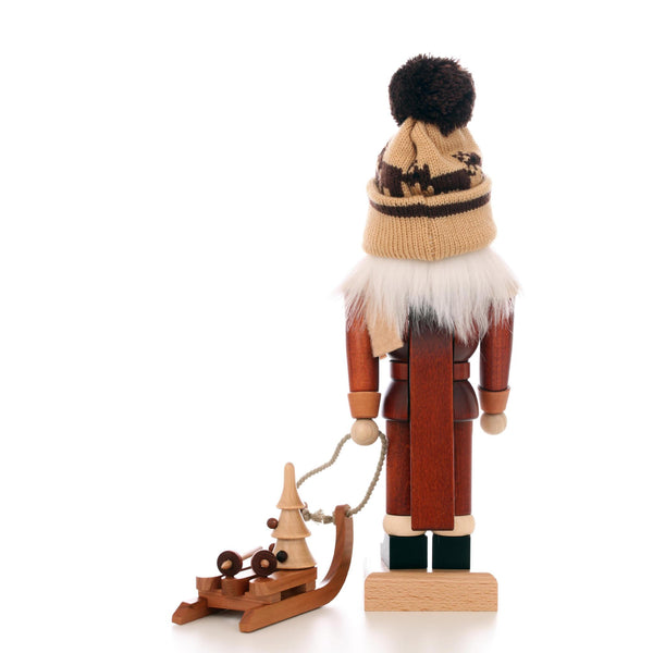 Load image into Gallery viewer, Christian Ulbricht Nutcracker - Sled Racer (Natural) - 11.8"H