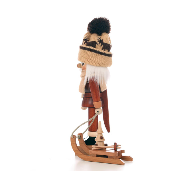 Load image into Gallery viewer, Christian Ulbricht Nutcracker - Sled Racer (Natural) - 11.8"H