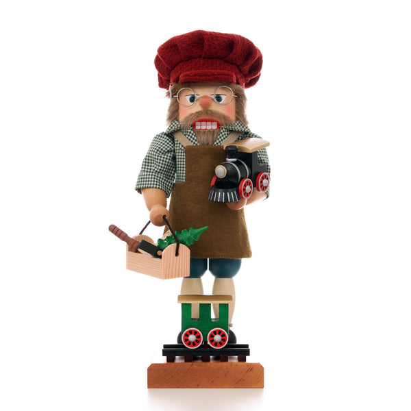 Load image into Gallery viewer, Christian Ulbricht Premium Nutcracker - Railroad Builder - 17.9"H