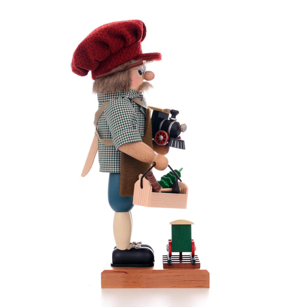 Load image into Gallery viewer, Christian Ulbricht Premium Nutcracker - Railroad Builder - 17.9"H