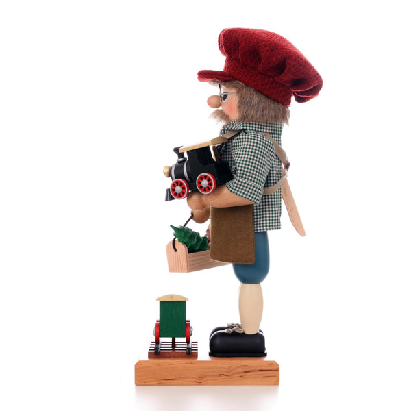 Load image into Gallery viewer, Christian Ulbricht Premium Nutcracker - Railroad Builder - 17.9"H