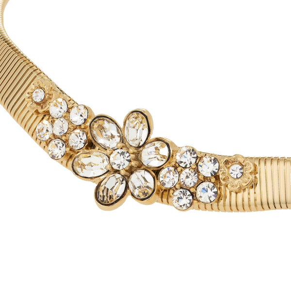 Load image into Gallery viewer, Olivia Riegel Crystal Flower Collar Necklace