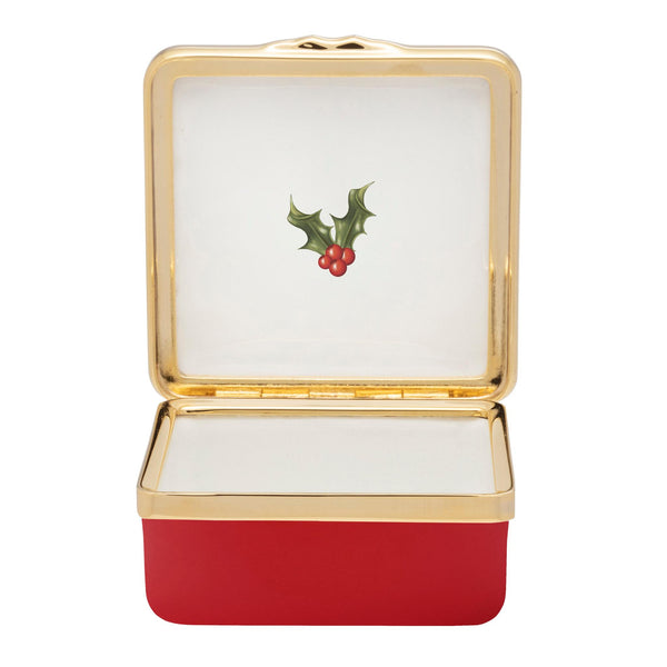 Load image into Gallery viewer, Halcyon Days Waiting for Christmas - Enamel Box