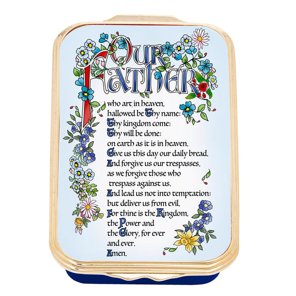 Load image into Gallery viewer, Halcyon Days The Lord's Prayer Enamel Box