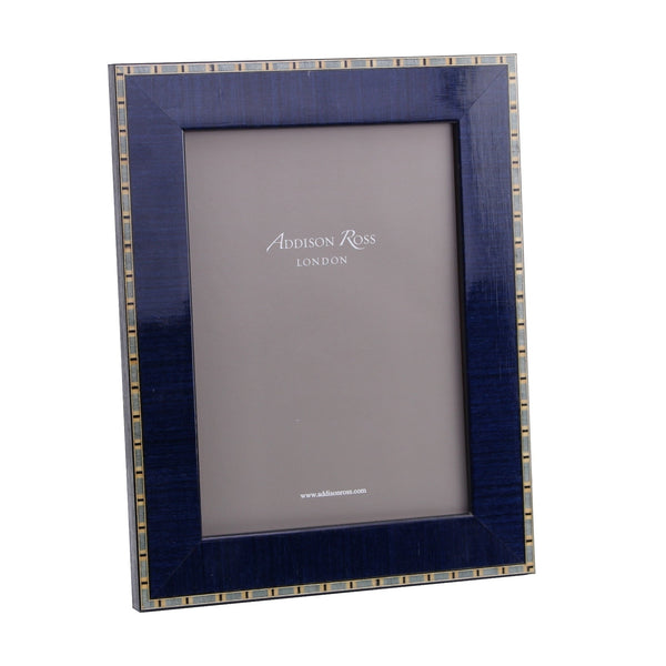Load image into Gallery viewer, Addison Ross Frise Blue Marquetry Frame - 5 x 7 in