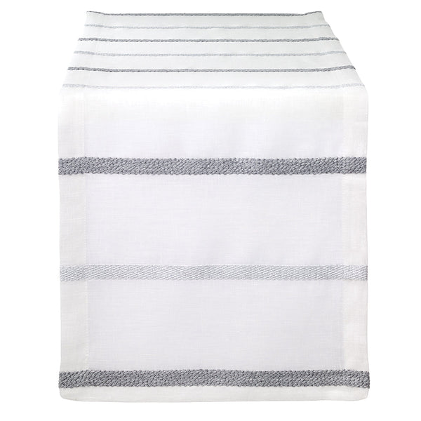 Load image into Gallery viewer, Bodrum Linens Metallic Band - 90" Table Runner