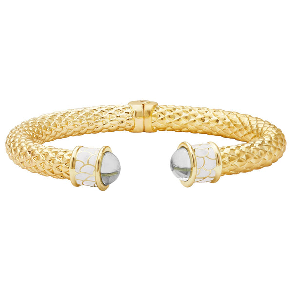 Load image into Gallery viewer, Halcyon Days Minoan Torque Diamond & Gold Bangle