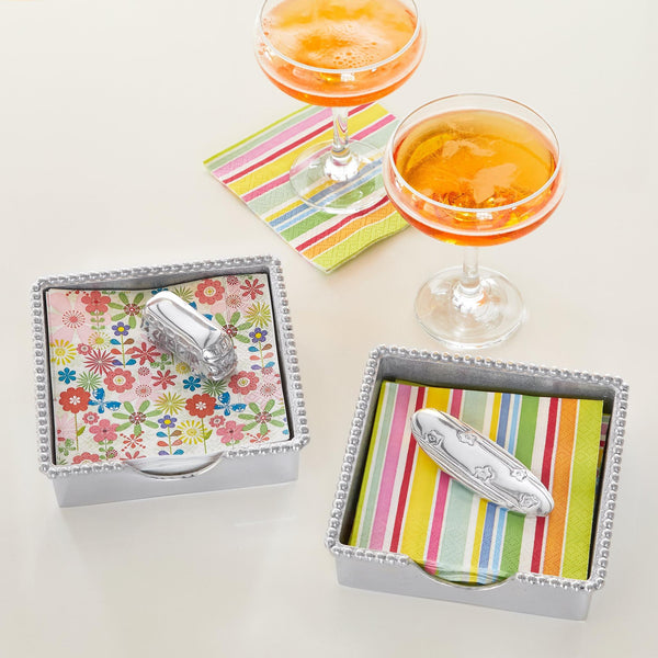 Load image into Gallery viewer, Mariposa Volkswagen Bus Beaded Napkin Box Set
