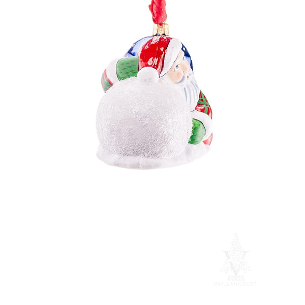 Load image into Gallery viewer, Vaillancourt Folk Art - Snow Balls™ Santa Lounging on Snowball - Christmas Ornament