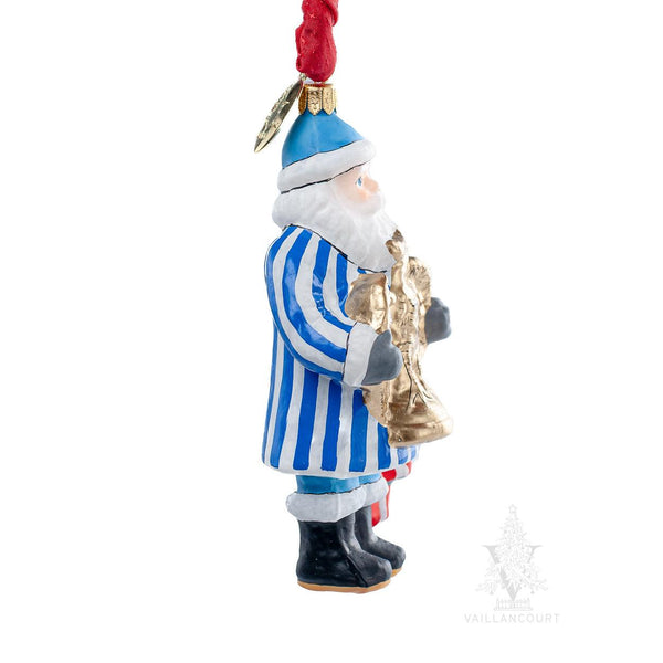 Load image into Gallery viewer, Vaillancourt Folk Art - American Santa with Eagle - Christmas Ornament