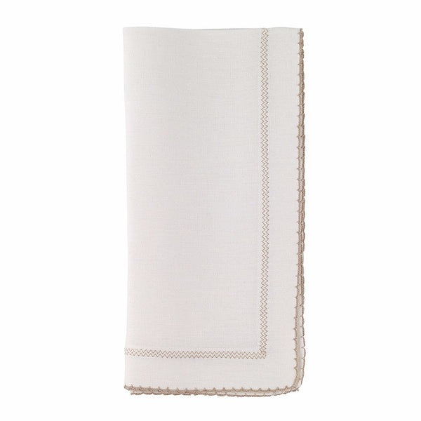 Load image into Gallery viewer, Bodrum Linens Picot - Linen Napkins - Set of 4