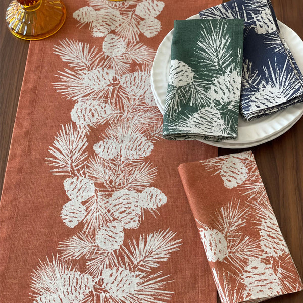 Load image into Gallery viewer, Bodrum Linens Pinecone - Tablecloths & Runners