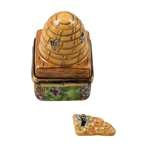 Load image into Gallery viewer, Rochard "Floral Beehive with Honeycomb" Limoges Box