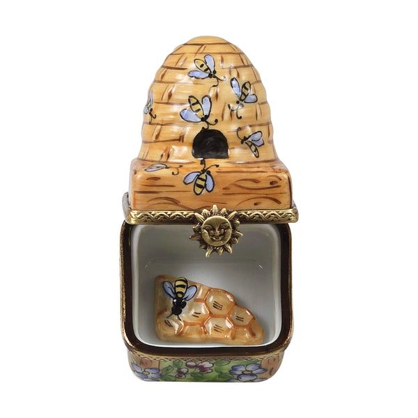 Load image into Gallery viewer, Rochard "Floral Beehive with Honeycomb" Limoges Box