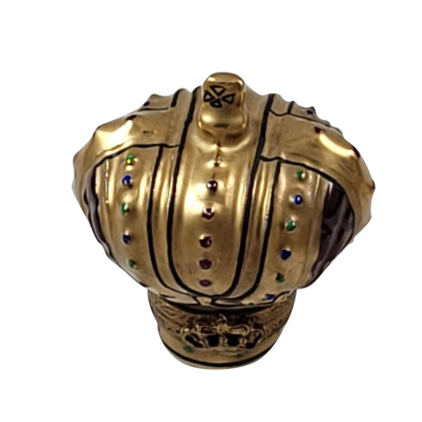 Load image into Gallery viewer, Golden Crown Limoges Box