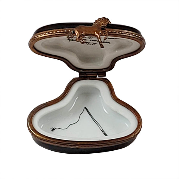 Load image into Gallery viewer, Black Cowboy Hat Limoges Box