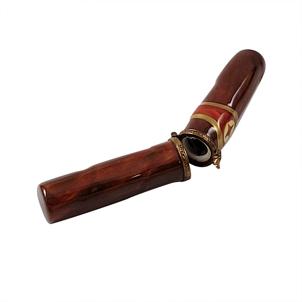 Load image into Gallery viewer, Cigar with Star Band Limoges Box