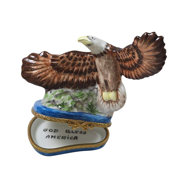 Load image into Gallery viewer, Bald Eagle Limoges Box