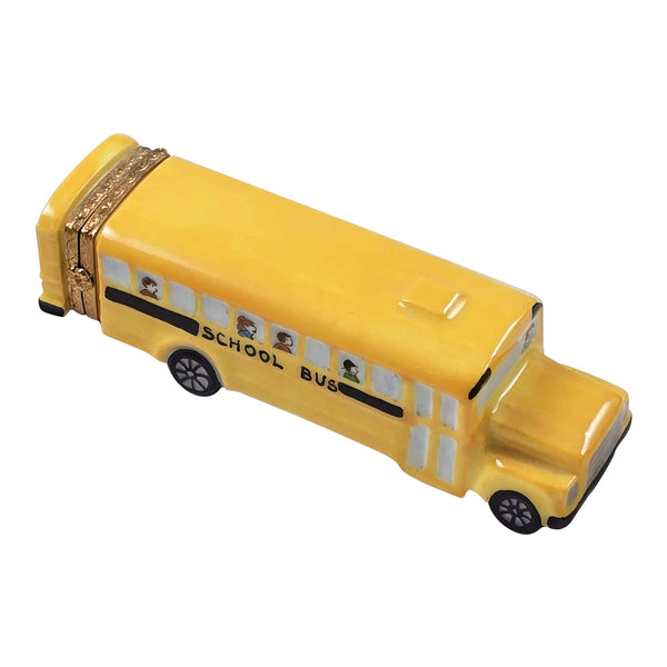 Load image into Gallery viewer, Yellow School Bus Limoges Box