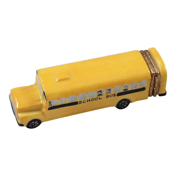 Load image into Gallery viewer, Yellow School Bus Limoges Box