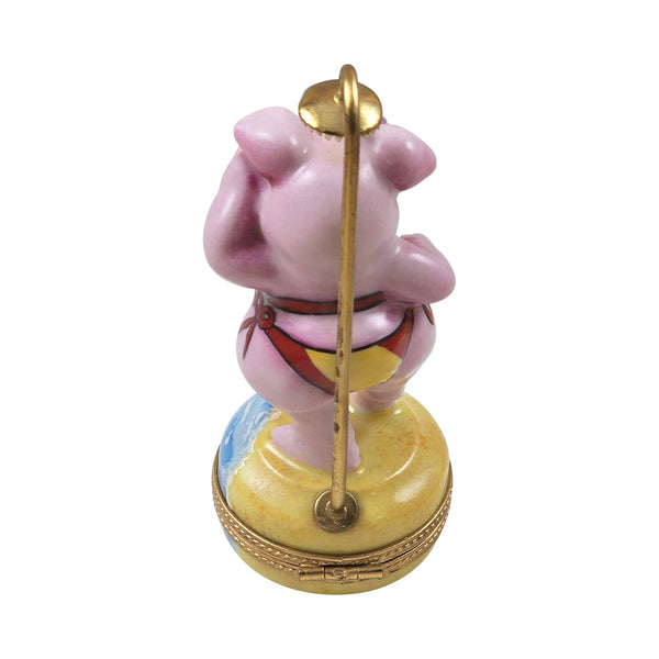 Load image into Gallery viewer, Pig in Bikini Under Shower Limoges Box