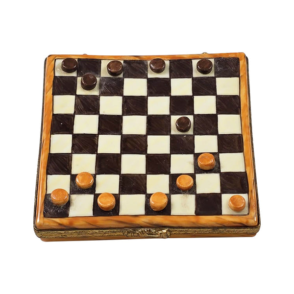 Load image into Gallery viewer, Checker Board Limoges Box