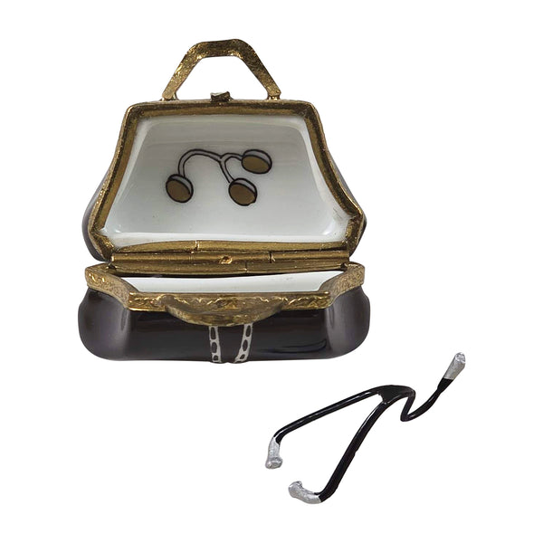 Load image into Gallery viewer, Doctor Bag with Stethoscope Limoges Box