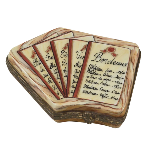 Load image into Gallery viewer, Wine Menu Limoges Box