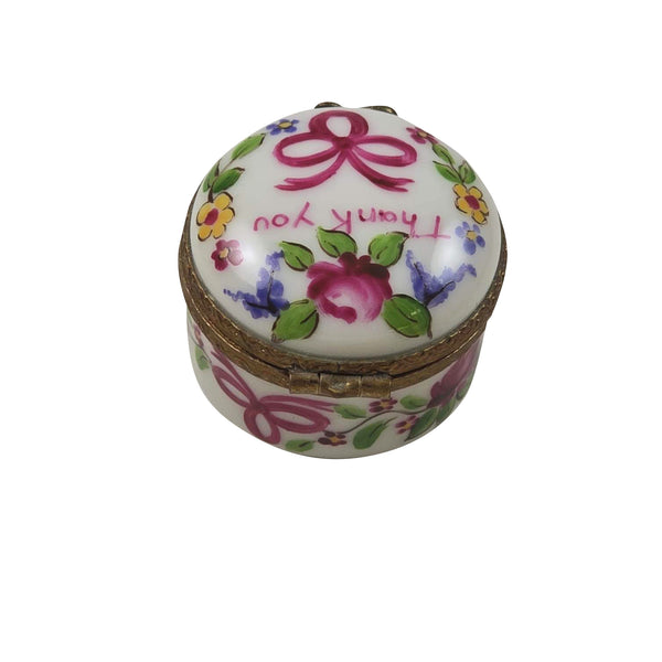 Load image into Gallery viewer, Thank You Round Limoges Box