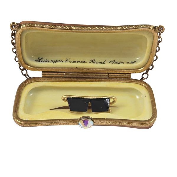 Load image into Gallery viewer, Designer Sunglass Case Limoges Box