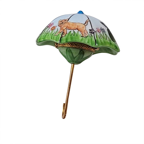 Load image into Gallery viewer, Umbrella - Raining Cats and Dogs Limoges Box