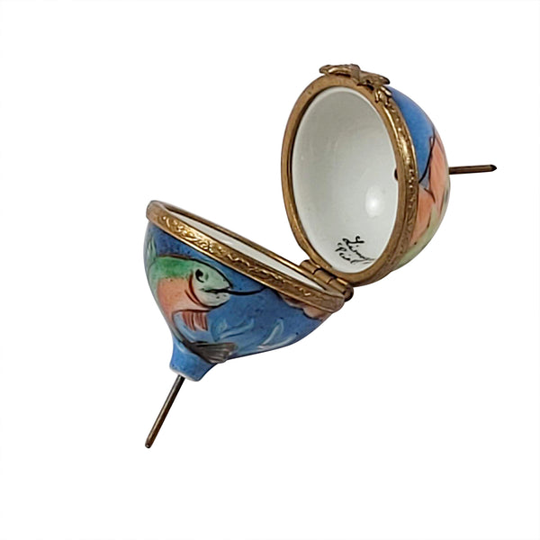 Load image into Gallery viewer, Fishing Bobber Limoges Box