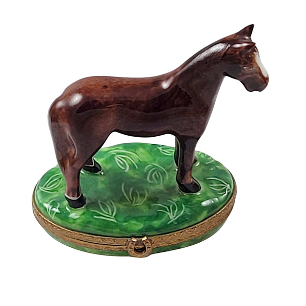 Load image into Gallery viewer, Brown Horse Limoges Box