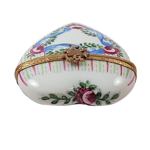 Load image into Gallery viewer, Floral Heart Limoges Box