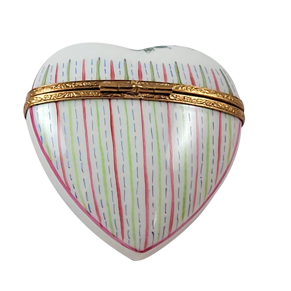Load image into Gallery viewer, Floral Heart Limoges Box