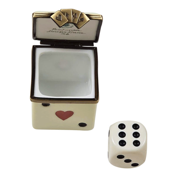 Load image into Gallery viewer, Rochard "Dice Box with Removable Dice" Limoges Box