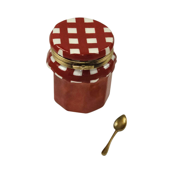 Load image into Gallery viewer, Rochard "Strawberry Jam with Removable Spoon" Limoges Box