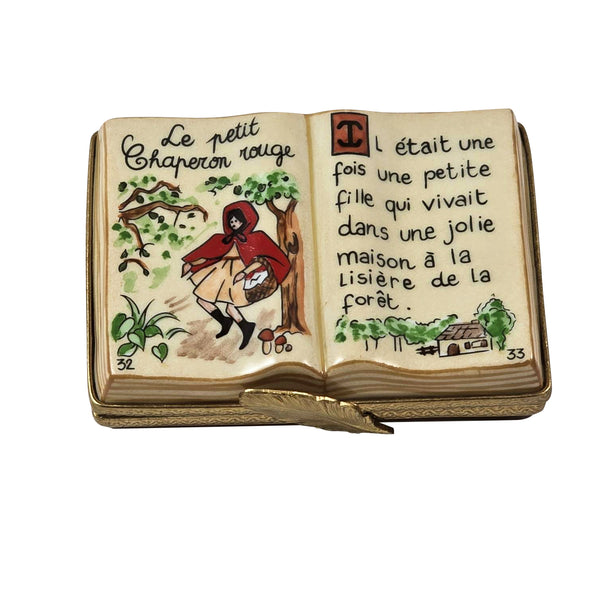 Load image into Gallery viewer, Rochard "Little Red Riding Hood Book" Limoges Box