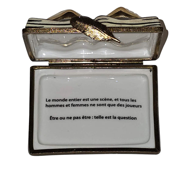 Load image into Gallery viewer, Rochard "Comedy and Tragedy Book" Limoges Box