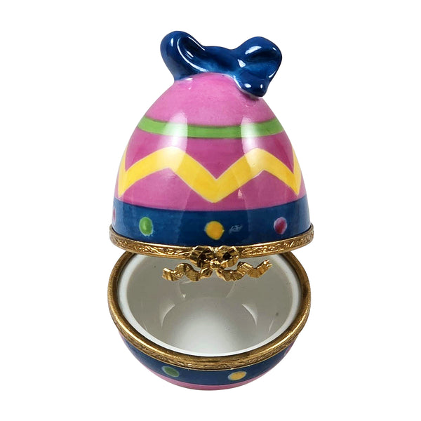 Load image into Gallery viewer, Rochard "Easter Egg with Bow" Limoges Box