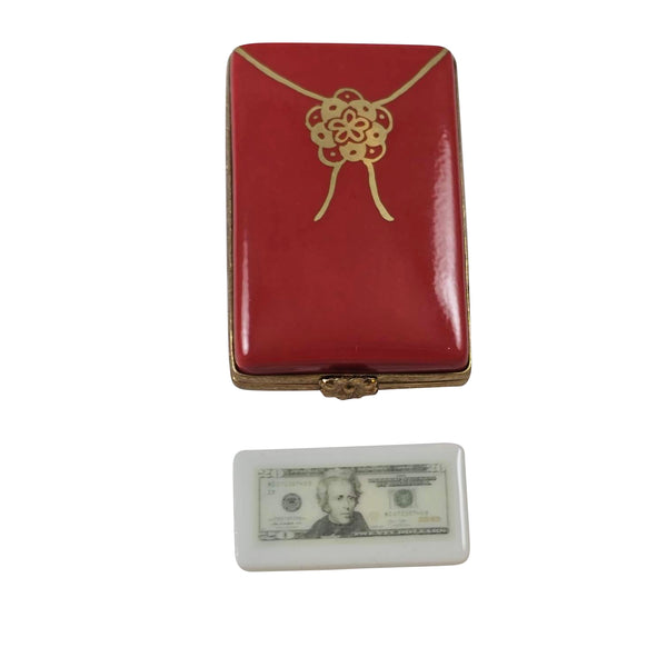 Load image into Gallery viewer, Rochard "Chinese Happy New Year Red Envelope with Removable $20 Bill" Limoges Box